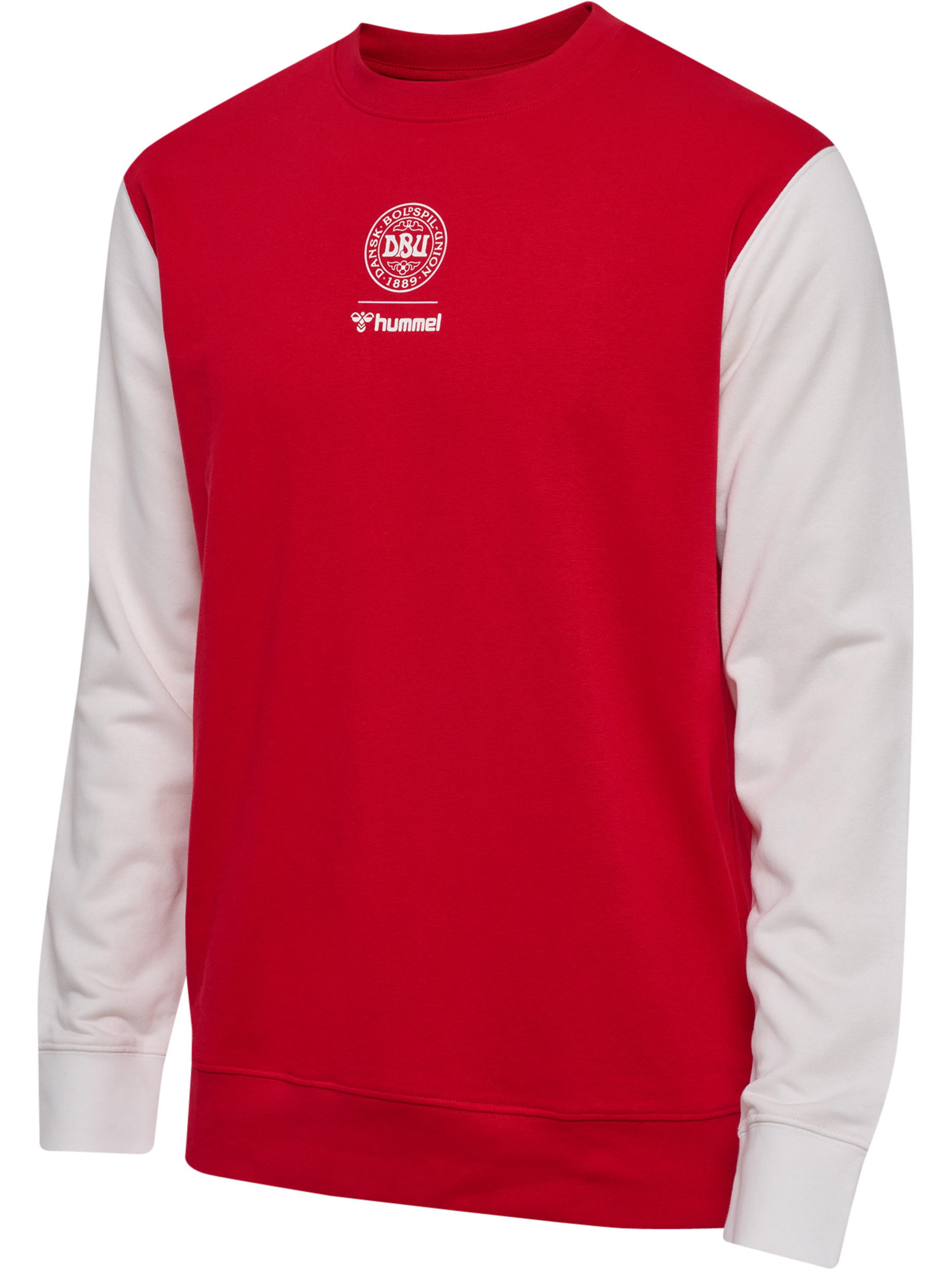 DBU 26 FAN RED-WHITE CREW NECK