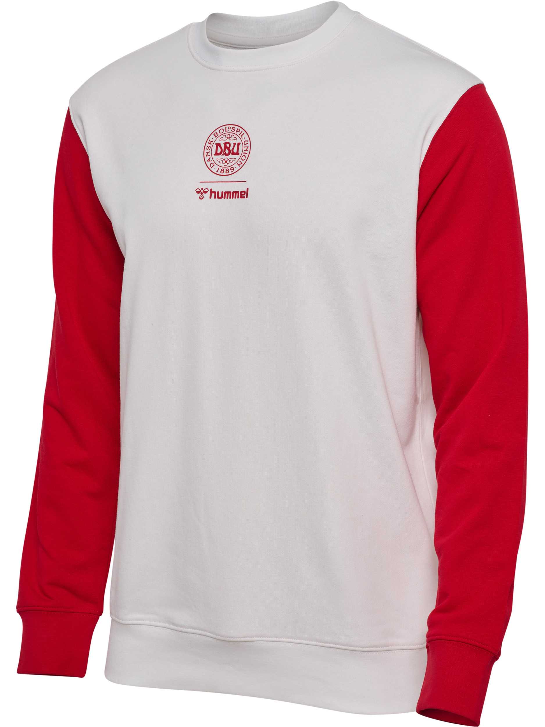 DBU 26 FAN RED-WHITE CREW NECK
